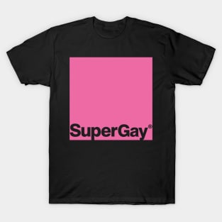 SuperGay branded (Pink Color Block) T-Shirt